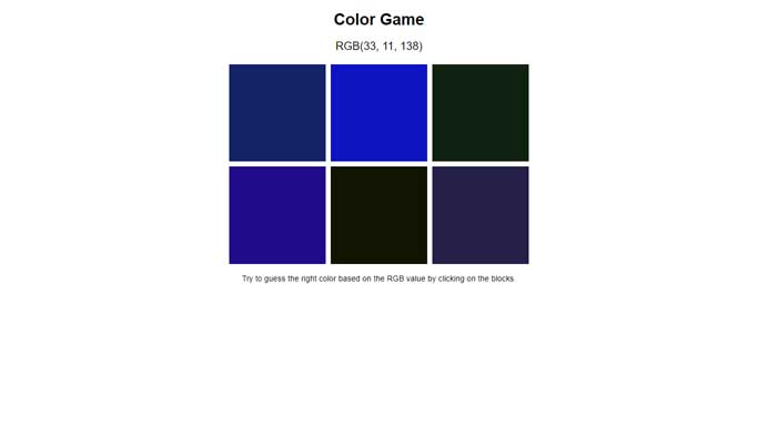 Color game
