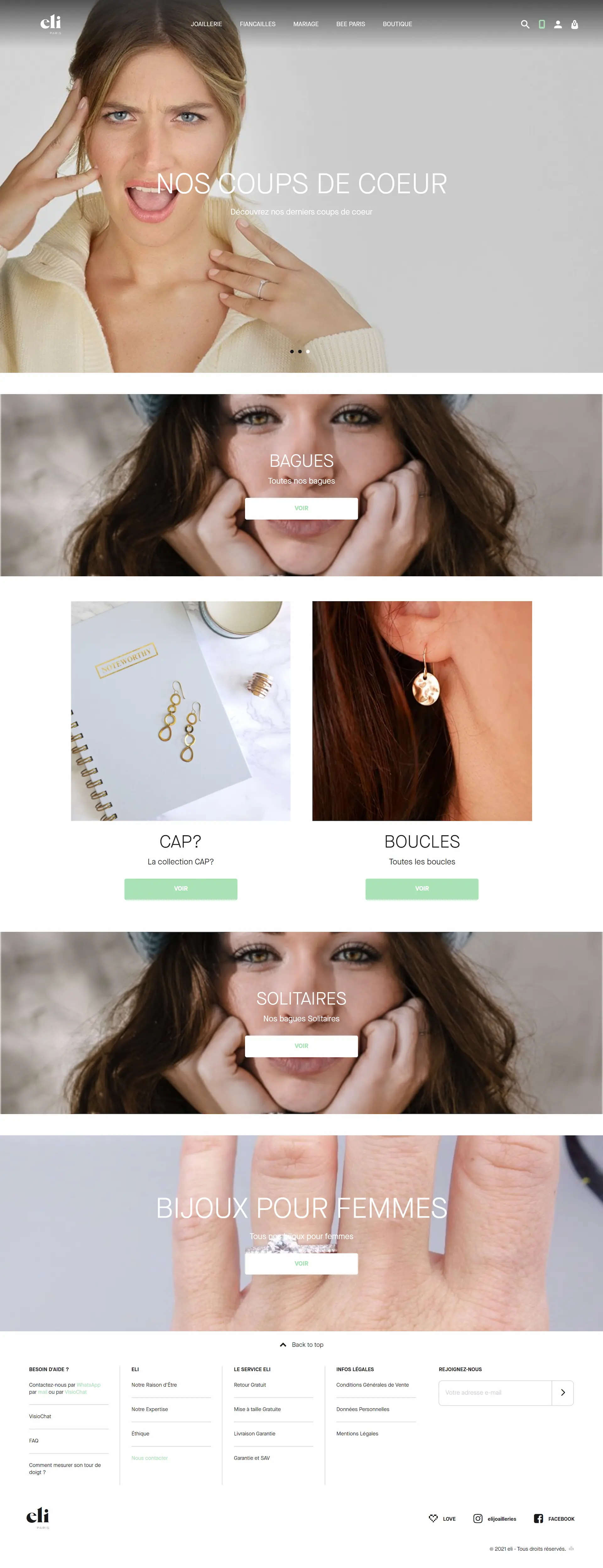Screenshot of https://www.eliparis.com/
