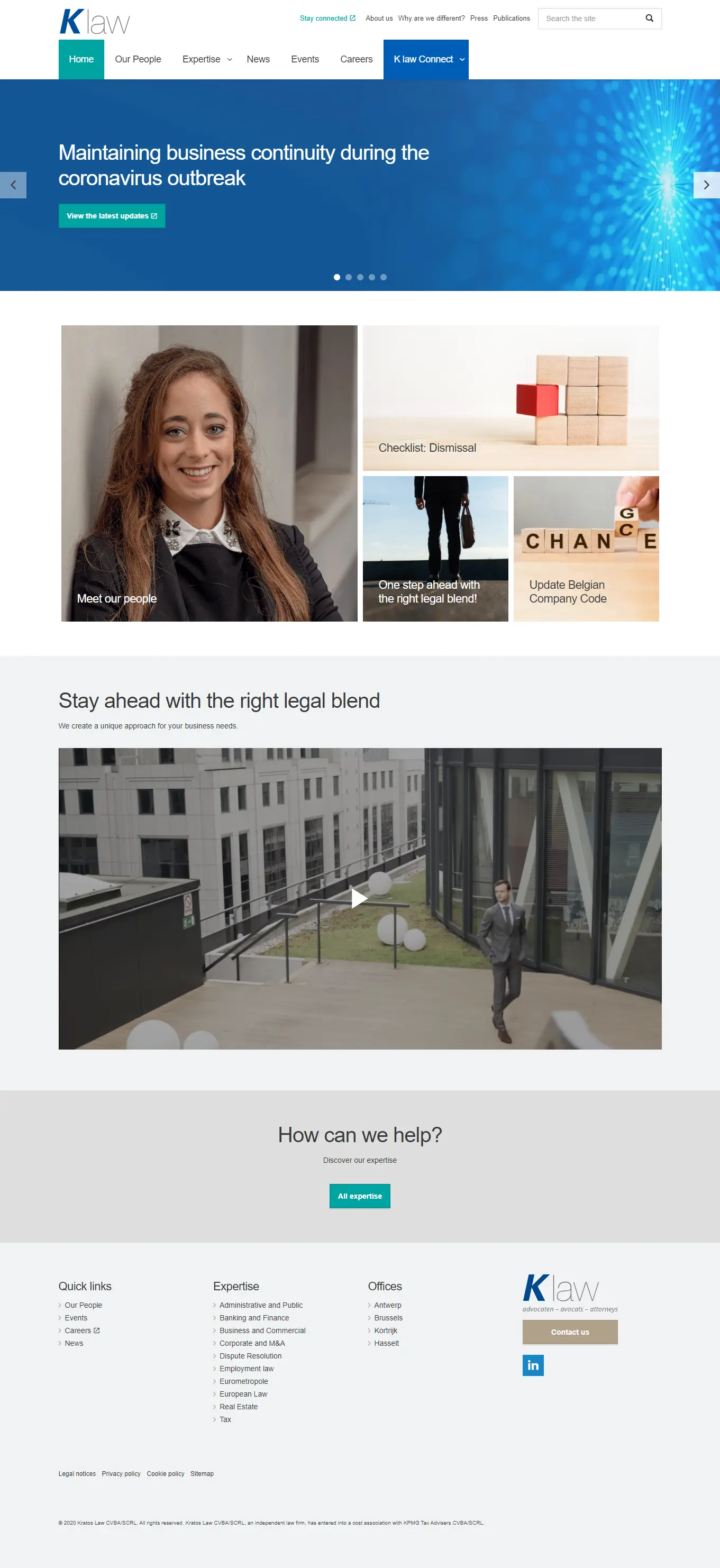 Screenshot of https://www.kpmglaw.be/